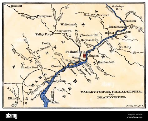 map of valley forge area.